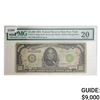 Image 1 : 1934 $1000 Federal Reserve note New York PMG 20
