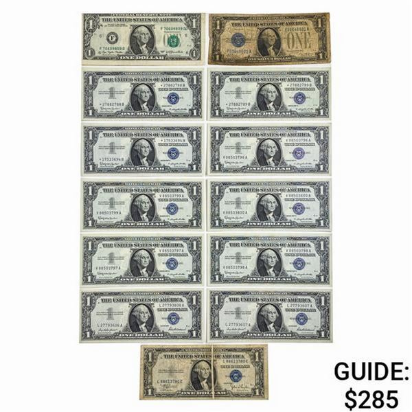 [13] 1928-1977 1 FRN & Silver Certificate