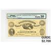 Image 1 : 1861 $100 C.S.A. Note PMG VF 30