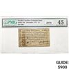 Image 1 : 1771 One Pound N. Carolina Colonial Note PMG XF 45