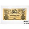 Image 1 : 1830's $2000 Large Morris Canal & Banking Note-NJ