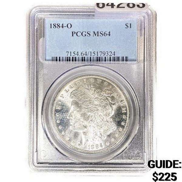 1884-O Morgan Silver Dollar PCGS MS64