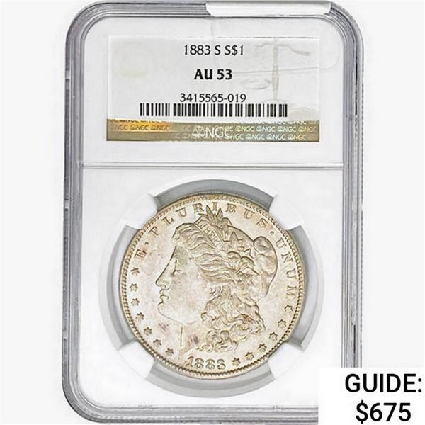 1883-S Morgan Silver Dollar NGC AU53