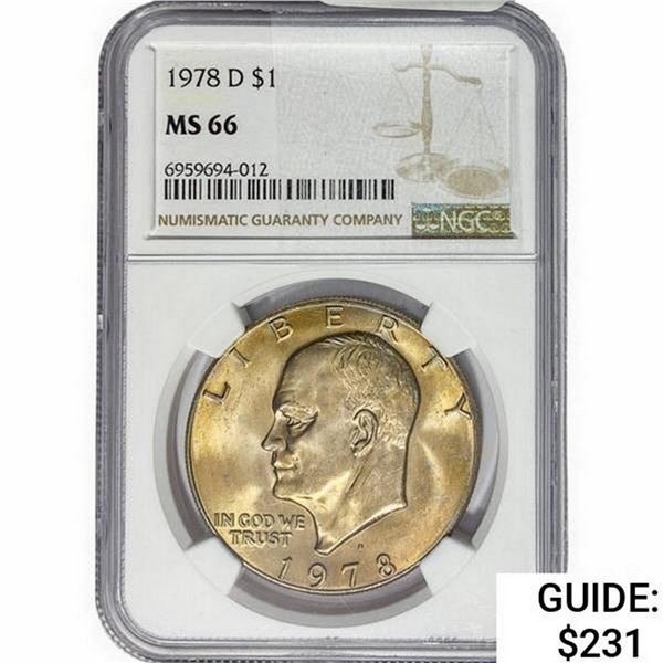 1978-D Eisenhower Dollar NGC MS66