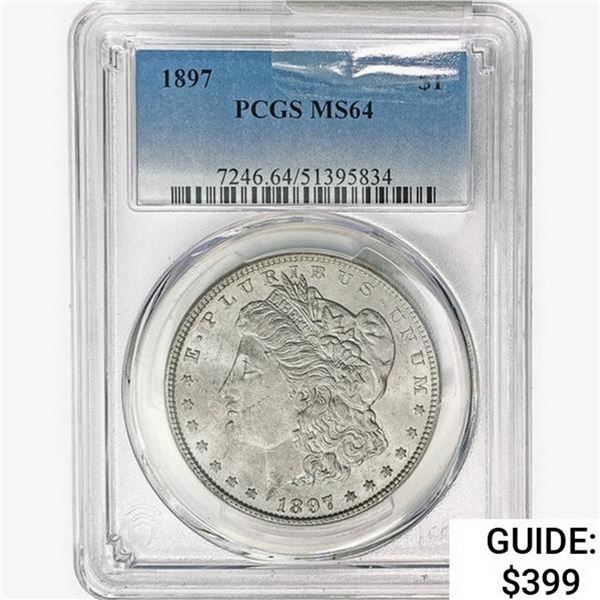 1897 Morgan Silver Dollar PCGS MS64