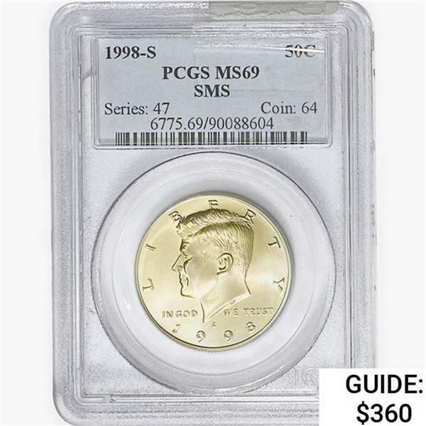 1998-S Kennedy Half Dollar PCGS MS69 SMS
