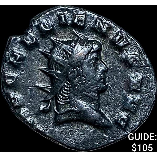 Roman Gallienus, 253-268 AD BI DBL Denarius CHOICE AU