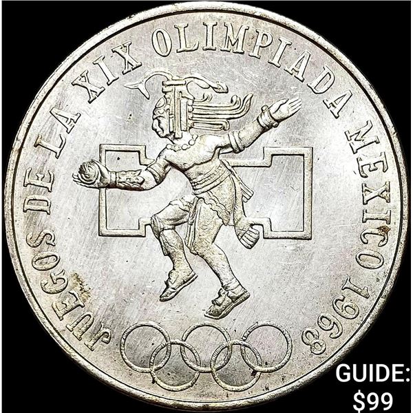 1965 Mexico Silver 25 Pesos UNCIRCULATED