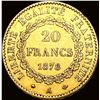 Image 2 : 1878-A France Gold 20 Francs .1867oz UNCIRCULATED