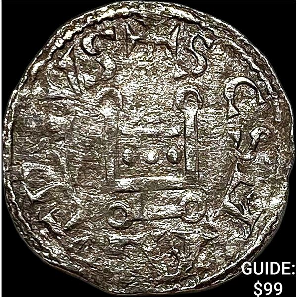 1150-1200 AD France Abbey of St.Martin Silver Denier NEARLY UNCIRCULATED
