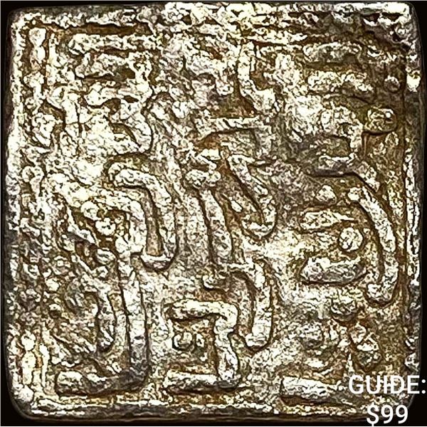 1163-1269 Spain Almohad Silver Square Dirham NEARLY UNCIRCULATED
