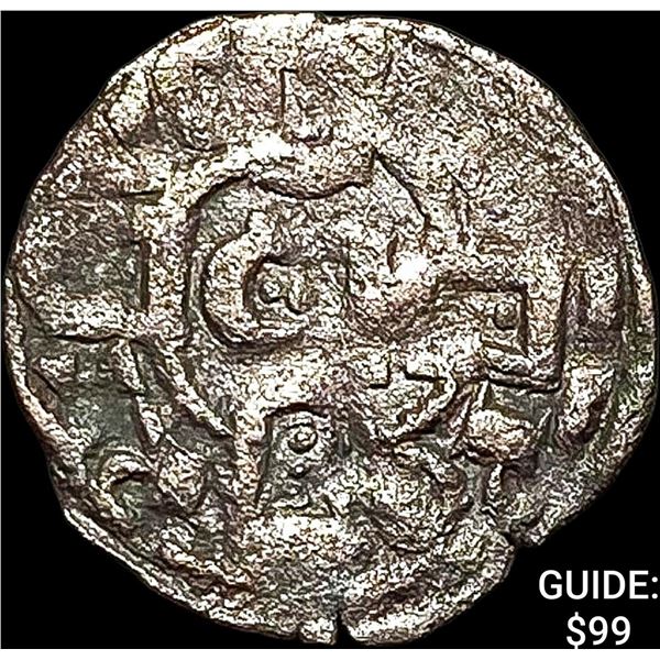 1248-1279 Portugal Alfonso III Silver Denero NEARLY UNCIRCULATED