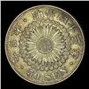 Image 2 : 1906-1912 Japan Silver 50 Sen CLOSELY UNCIRCULATED