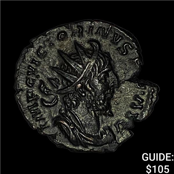 Roman Victorinus 269-271 AD Bi Dbl Denarius CHOICE AU