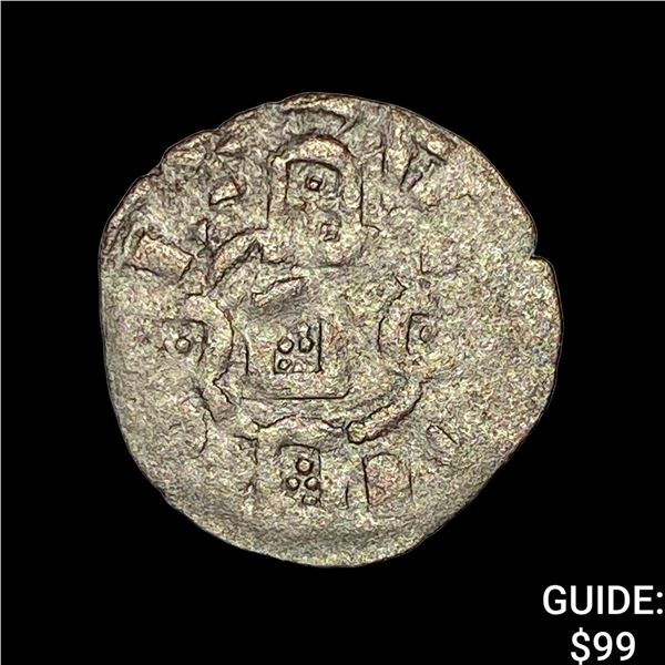 1248-1279 Portugal Alfonso III Silver Denero NEARLY UNCIRCULATED