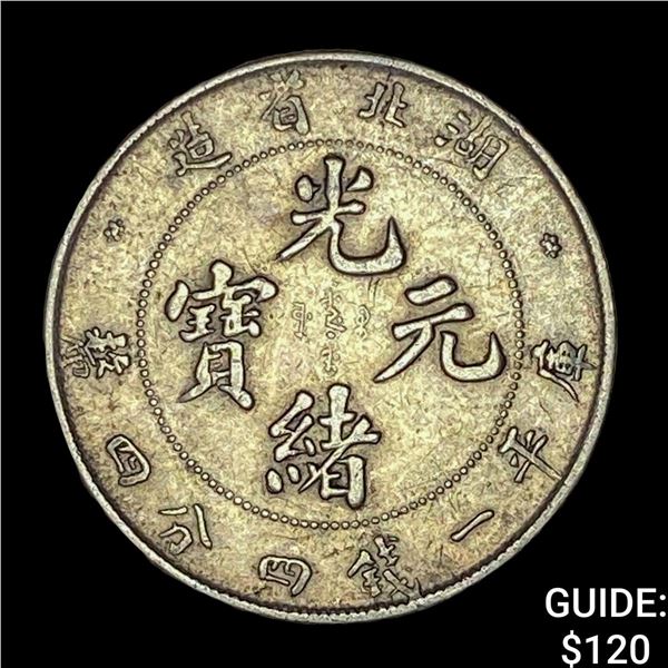 1895-1907 China Kuang-Hsu Emp Silver 20 Cents CHOICE AU