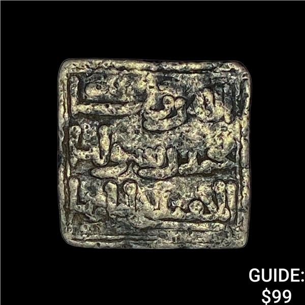 1163-1269 Spain Almohad Silver Square Dirham NEARLY UNCIRCULATED
