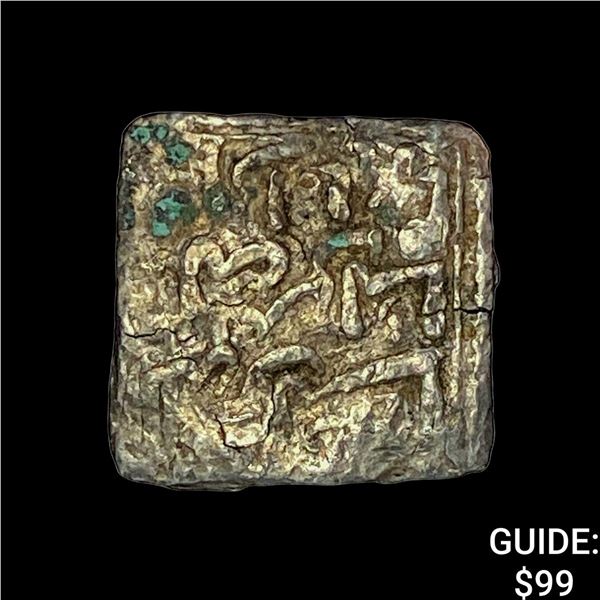 1163-1269 Spain Almohad Silver Square Dirham NEARLY UNCIRCULATED