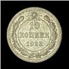 Image 2 : 1921-1923 Soviet Union Silver 10 Kopeks CLOSELY UNCIRCULATED