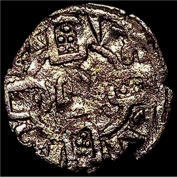 1248-1279 Portugal Alfonso III Silver Denero NEARLY UNCIRCULATED