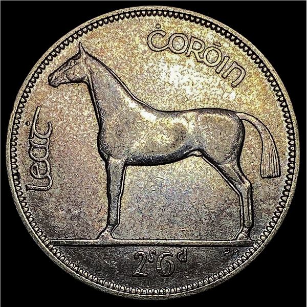1934 Ireland Silver 1/2 Crown UNCIRCULATED