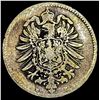 Image 1 : 1874-D Gerrmany Silver 1 Reichsmark NEARLY UNCIRCULATED