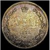 Image 2 : 1878 C.H.B. Russia Alexander II Tsar Silver Rouble CHOICE AU