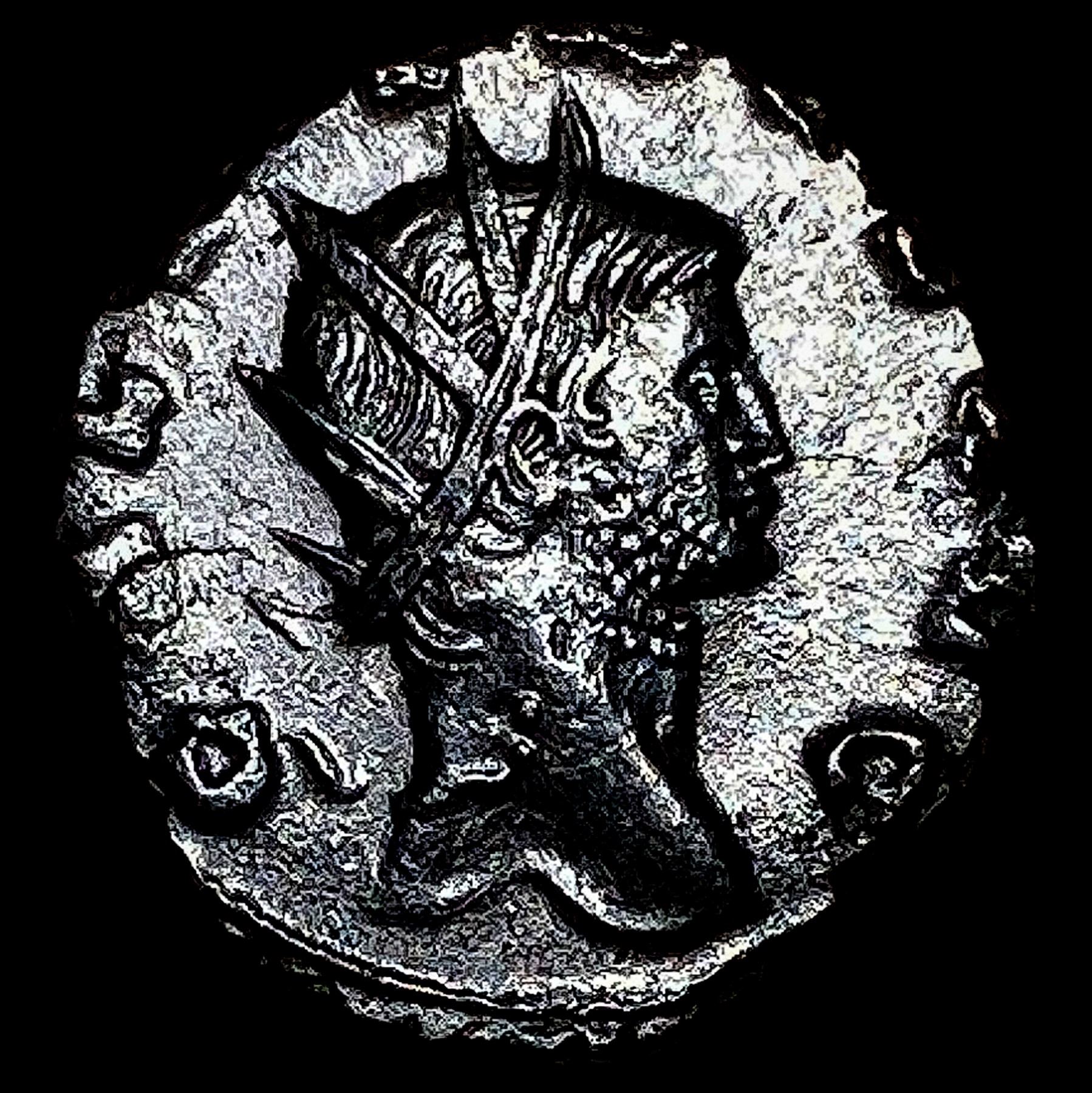 Roman Gallienus, 253-268 AD BI DBL Denarius CHOICE AU
