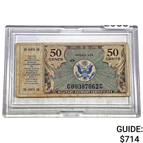 50C U.S. Military Payment Certificate Series 472
