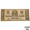 Image 1 : 1863 $1 Confederate States of America Note 4