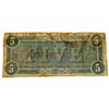 Image 2 : 1864 $5 Confederate States of America Note 4