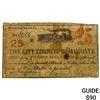 Image 1 : 1862 25C City Council Of Augusta Note 4