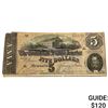 Image 1 : 1864 $5 Confed. States of America Note-Richmond 4