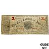 Image 1 : 1861 $1 City Council of Augusta Confederate Note 4