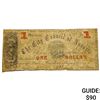 Image 1 : 1861 $1 City Council of Augusta Confederate Note 2