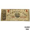 Image 1 : 1862 $1 City Council of Augusta Note 4