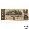 Image 1 : 1864 $5 Confed. States of America Note-Richmond 5