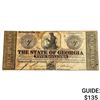 Image 1 : 1862 $5 State of Geogia Note-Milledgeville 5