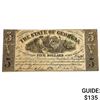 Image 1 : 1864 $5 State of Georgia Confederate Note 4
