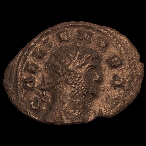 Roman Gallienus, 253-268 AD BI DBL Denarius CHOICE AU