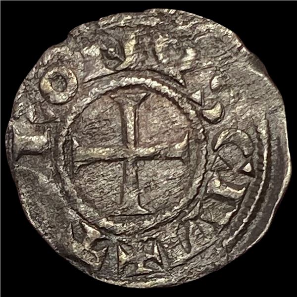 1150-1200 AD France Abbey of St.Martin Silver Denier NEARLY UNCIRCULATED