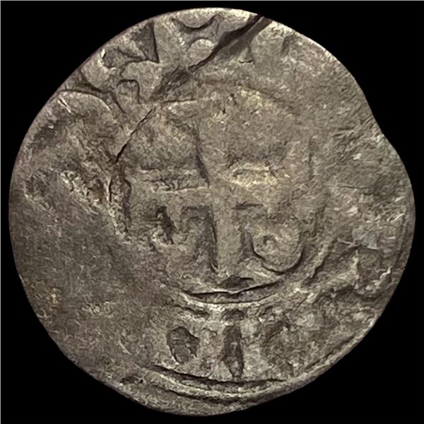 1100s France Crusades Anjou Silver Denier NEARLY UNCIRCULATED