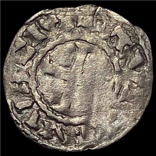 1150-1200 AD France Abbey of St.Martin Silver Denier NEARLY UNCIRCULATED