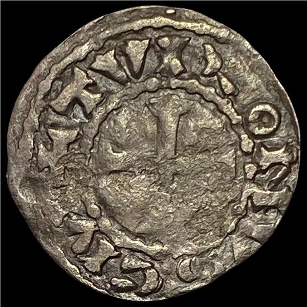 1150-1200 AD France Abbey of St.Martin Silver Denier NEARLY UNCIRCULATED