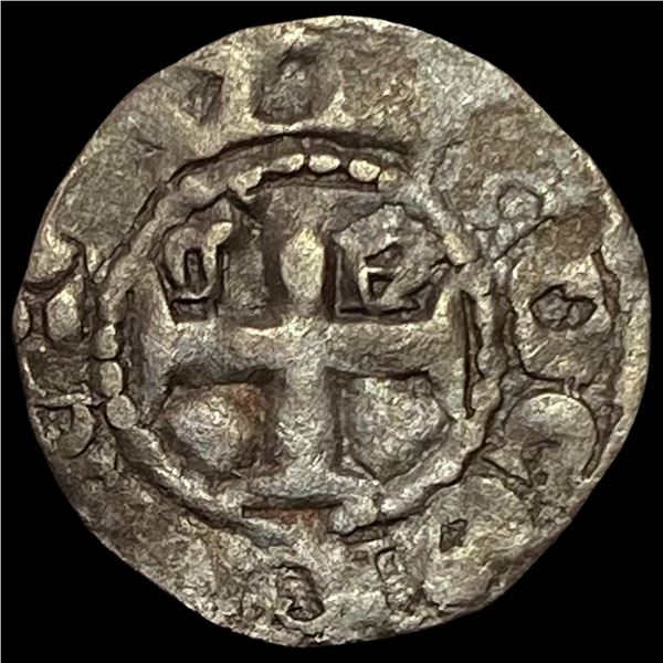 1100s France Crusades Anjou Silver Denier NEARLY UNCIRCULATED