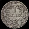 Image 2 : 1885-A Germany Silver 1 Reichsmark NEARLY UNCIRCULATED