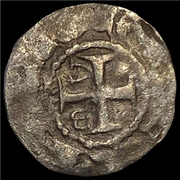 1100s France Crusades Anjou Silver Denier NEARLY UNCIRCULATED