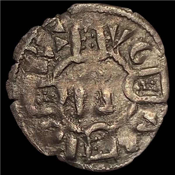1248-1279 Portugal Alfonso III Silver Denero NEARLY UNCIRCULATED