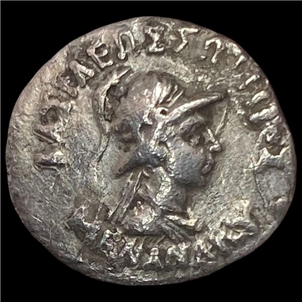 Bactria Menander I 155-130 BC Silver Drachm NEARLY UNCIRCULATED