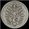 Image 1 : 1875-D Germany Silver 1 Reichsmark NEARLY UNCIRCULATED